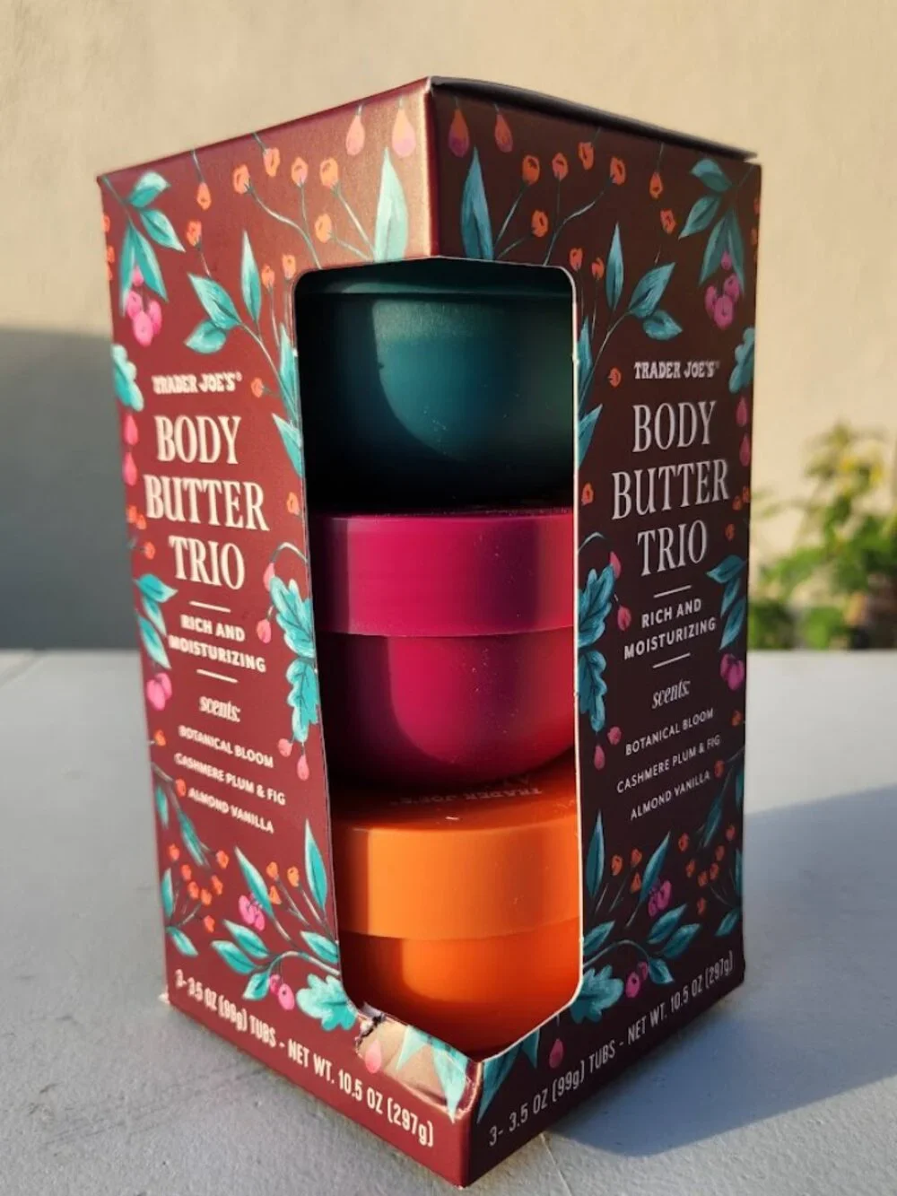 NEW Trader Joe's Body Butter Trio Gift Set Moisturizer Trader Joes Set of 3 Incl